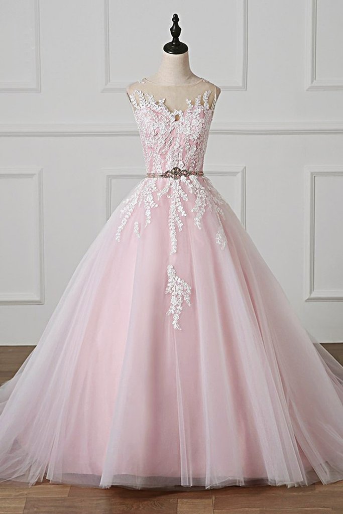 Pink Quinceanera Ball Gown Dress 3D Flowrs Sweet 15 16 Birthday Prom Party  Gowns  eBay